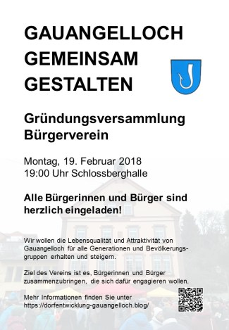 Plakatgründungsversammlung 19 Februar 2018